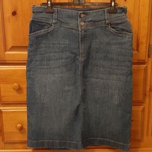 Midi Denim Skirt